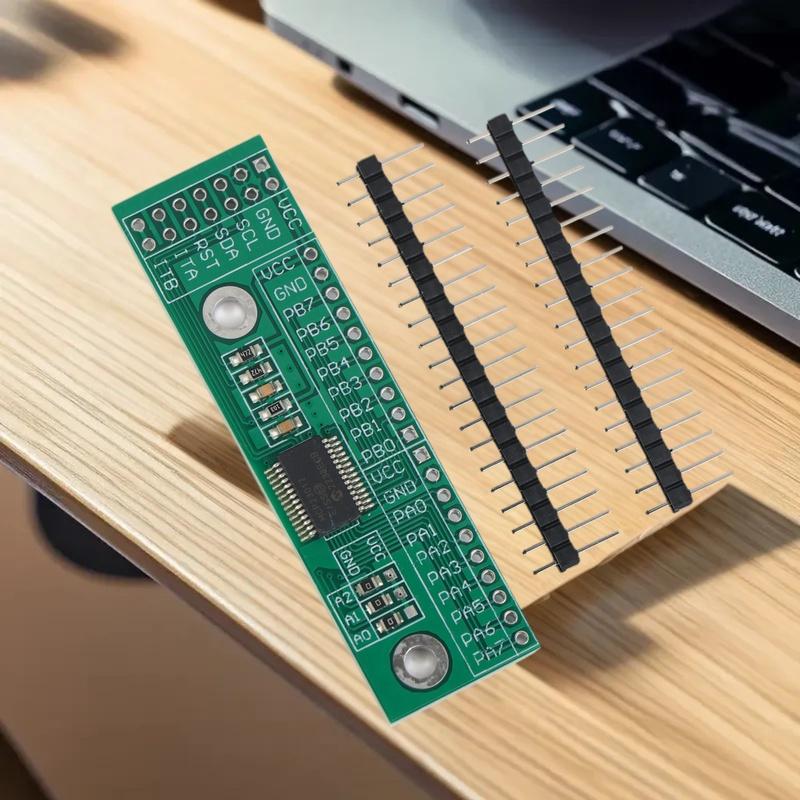 1/2Set MCP23017-E/SS I2C Interface To 16IO IIC Input/Output Expansion Board Module MCP23017 Chip 3.0V-5.5V Designed for
