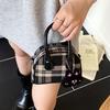 Retro Woolen Plaid New Trend Shell Bag Fashion Niche Retro Handbag High-end Single Shoulder Messenger Bag
