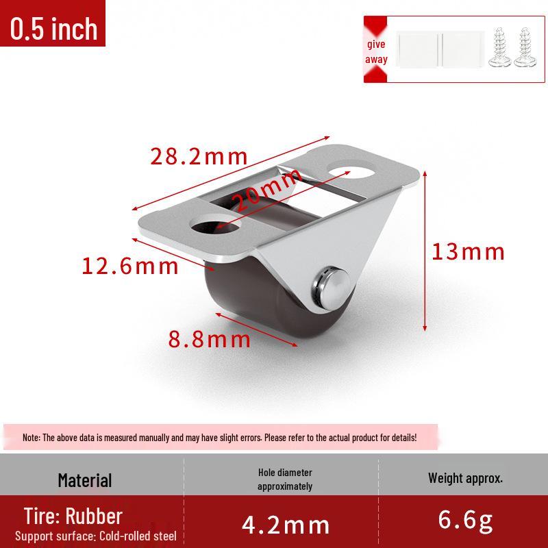 Нижняя направляющая колесо для раздвижной двери Направляющая рельс Телескопический противоскользящий вал Колесо Ролик