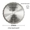 CMCP 210x30mm Circular Saw Blade 24T 48T 60T 80T TCT Saw Blade Carbide Tipped Wood Cutting Disc For Power Tools