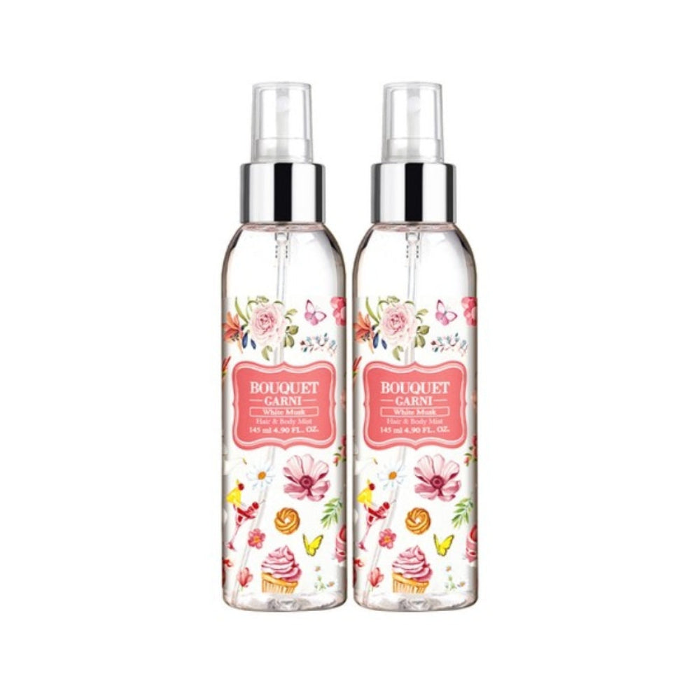 Bouquet Garni Brume Parfumée Cheveux et Corps Musc Blanc 145ml*1Pièce/2Pièces