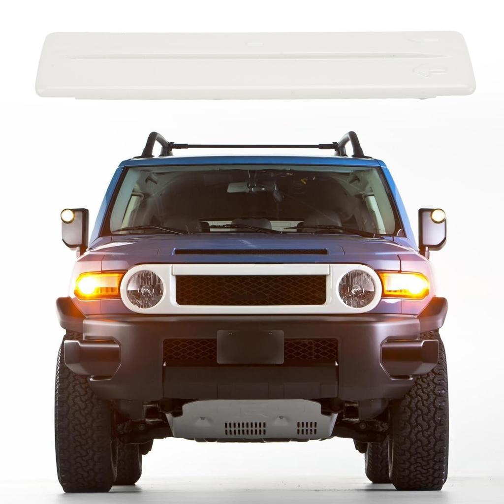 FJ Cruiser Roof Rack Roof Rack Removal 6 Roof Drip Rack Molding for FJ Cruiser Cover, Cover, Clips, OE 7559635020, White, 2007-2014