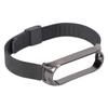 Metal Band Compatible for Xiaomi Mi Band 6 Smartwatch Replacement Steel Strap Bracelet Wristband AccessoriesBlack