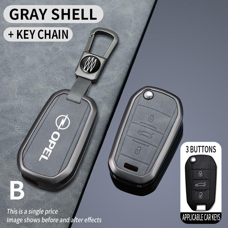 Zinková slitina Kryt pouzdra na klíče od auta Držák ochranný pro Opel Mokka Corsa Astra Phev Grandland Hybrid 2025 Příslušenství