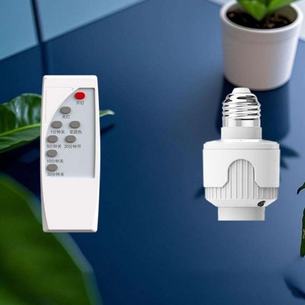 Infrared Remote Control Lamp Holder Timer Smart LED Lampholder  For Home Lighting Accessories