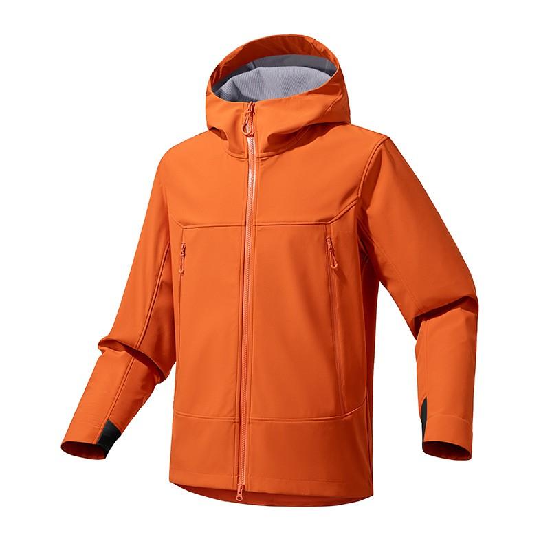 Unisex Softshell Jacket With Hood Skiing Hiking Outdoor Sports Windproof Warm Lightweight