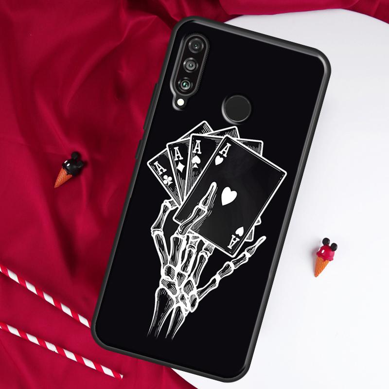 Mystery Poker Card For Huawei Nova 12i 11i 8i 12s 9 10 SE Y90 Y60 Y70 Y72 Y61 Y91 P20 P40 P30 Lite P60 Pro Case