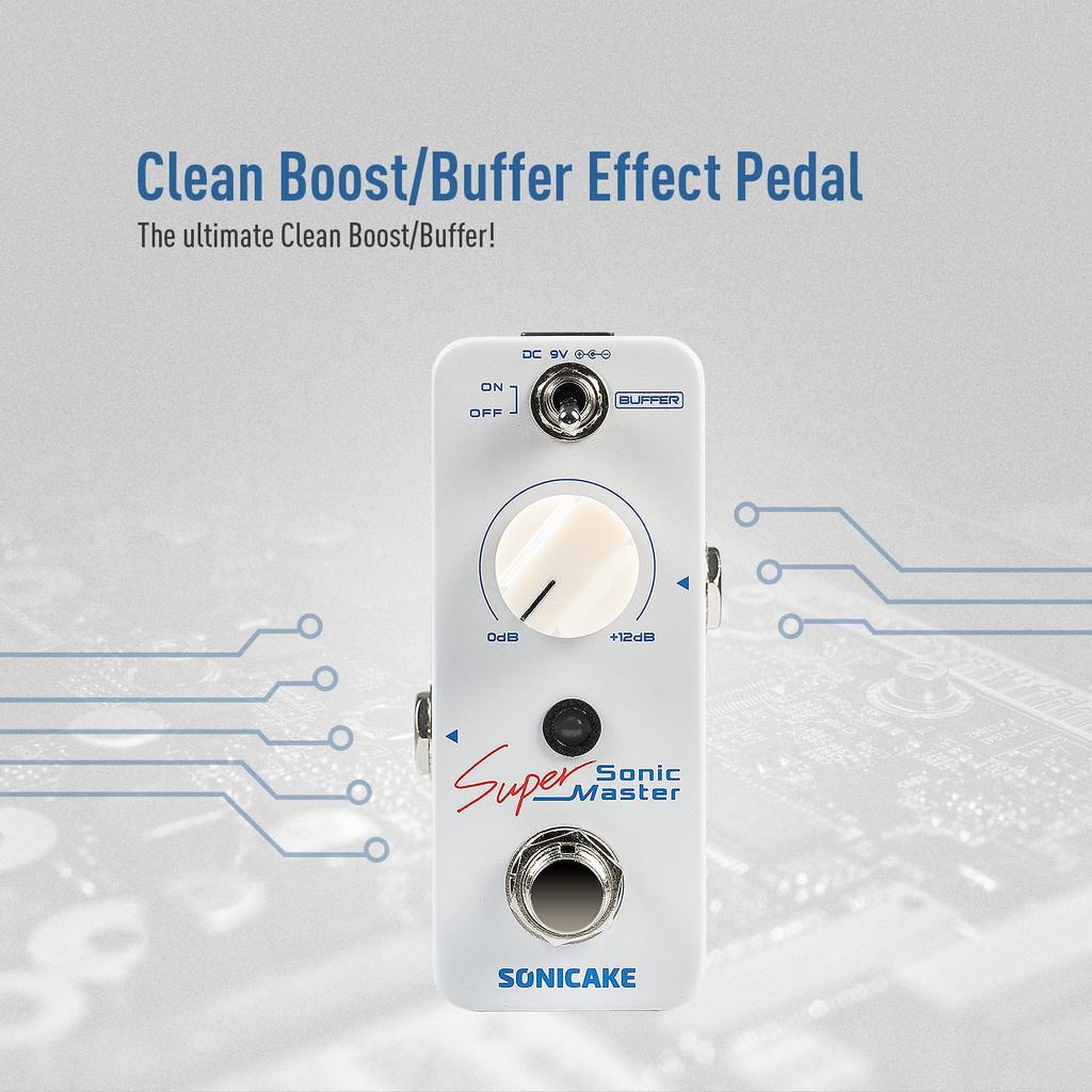 SONICAKE Clean Booster Guitar Effector Pedal Sonic Super Master