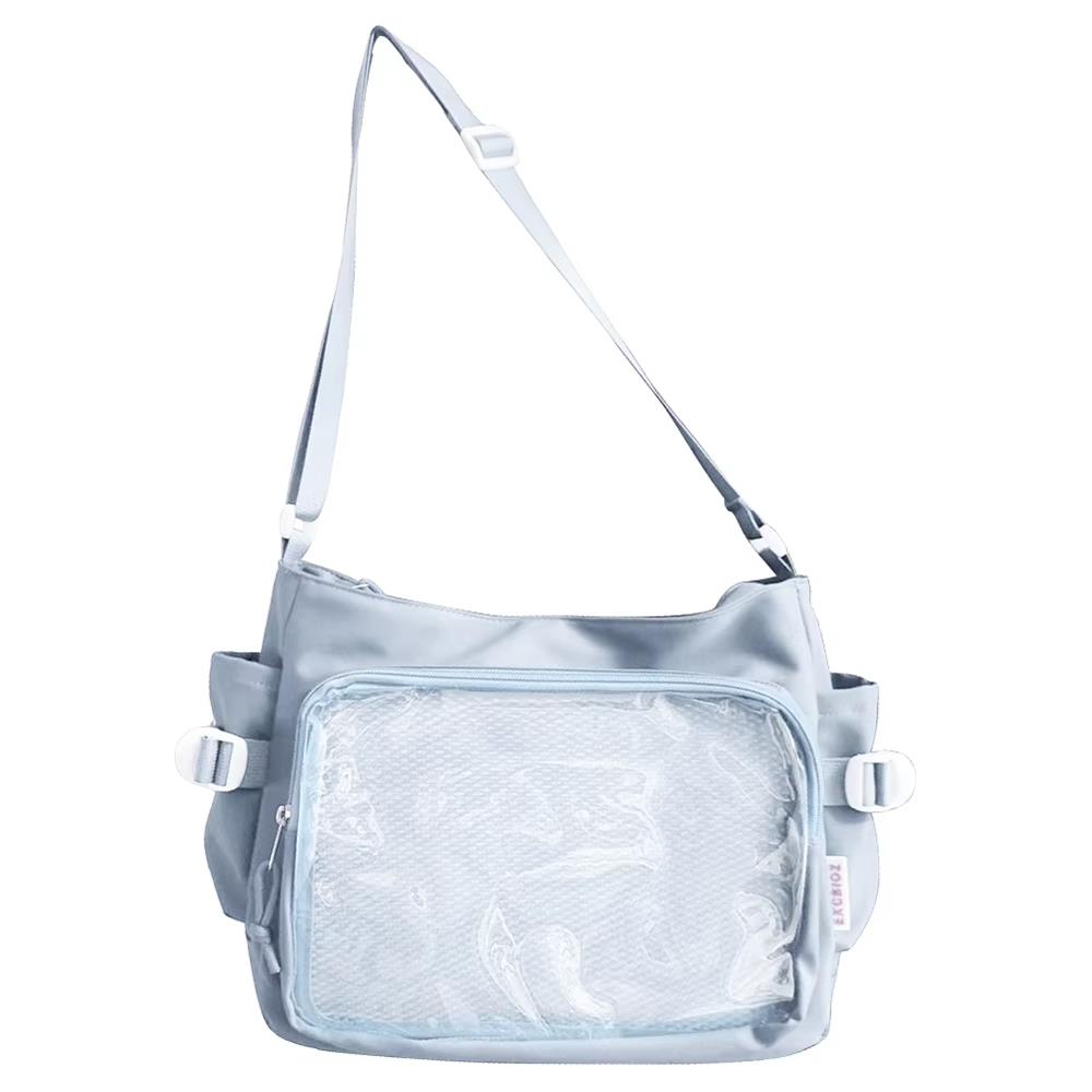 HOT Fashion Japanese Style Transparent Itabag One-shoulder Crossbody Postman Bags Japanese Designer Preppy Handbag Purse 2025