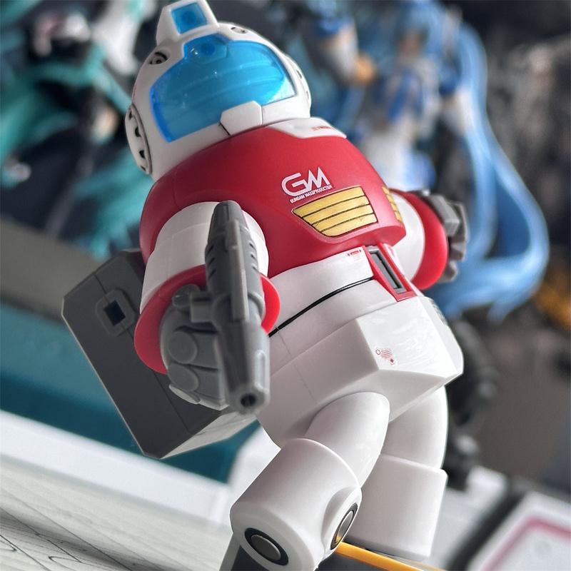 New Fat Man Model FJ-1 Fat GM Magnetic Assembly Model Action Figures Fat Zaku Middle Aged GM With Sticker Water Decal Base