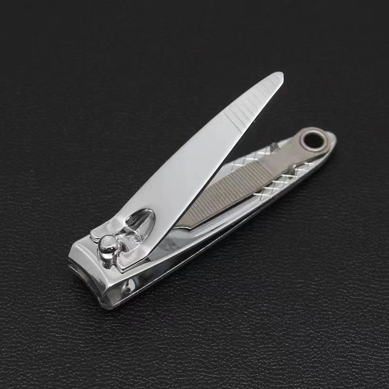 Durable Stainless Steel Flat & Angled Edge Nail Clipper Set for Manicure