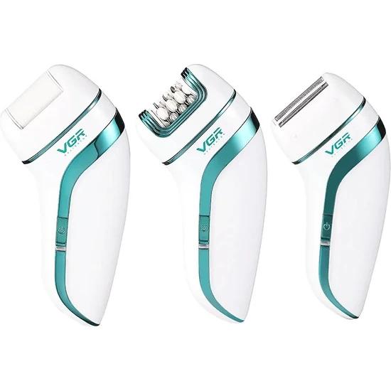 

3in1 Rechargeable Epilator Hair Removal Tool - White