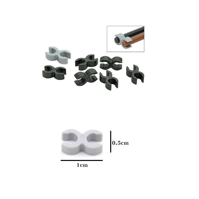 100pcs/lot MOC Brick Clips Double U Clips Building Blocks Construction Creative Bricks Parts DIY Accessories Toys For Children