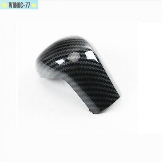 Carbon Fiber Look Car Gear Shift Knob Cover Trim For Toyota Corolla - 1X