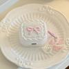 Embroidered Bow Headphone Box Cover TPU Protective Shell for Airpods 4/3/2/1/pro2/pro