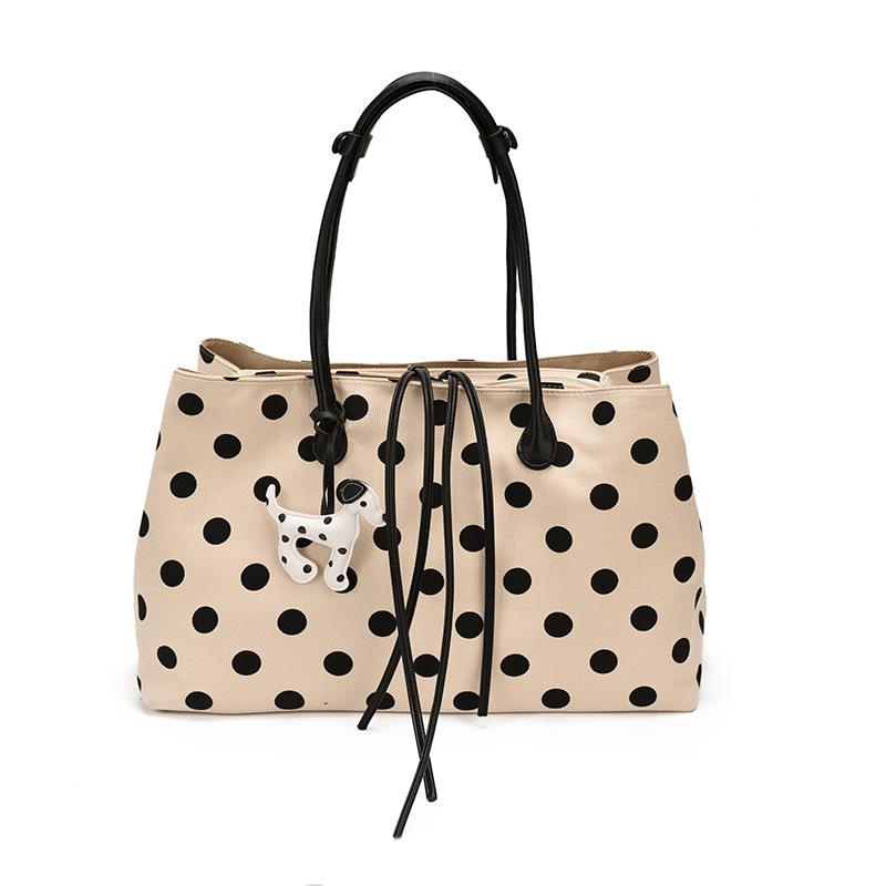 Korean New Fashion Personalized Shoulder Bag Trendy Commuter Handbag Polka Dot Loose Simple Underarm Bag Women