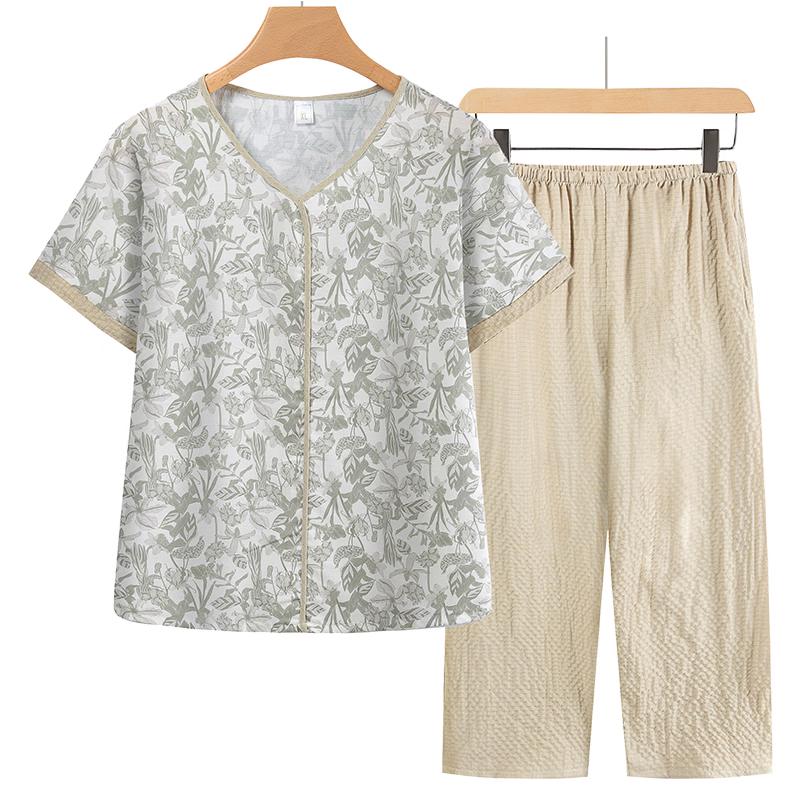 Yuzhaolin Women s Summer Two-Piece Set XL