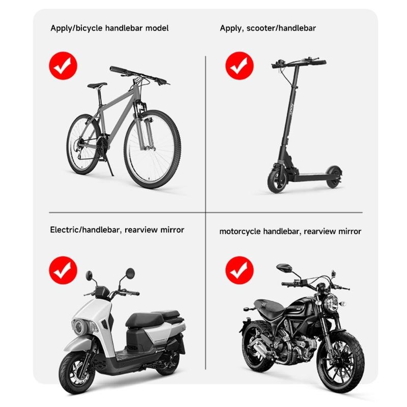 Bike Phone Mount Stand NonSlip Anti-Vibrations Universal Bike Handlebar Adjustable Phone Mount Clip Easily to Install