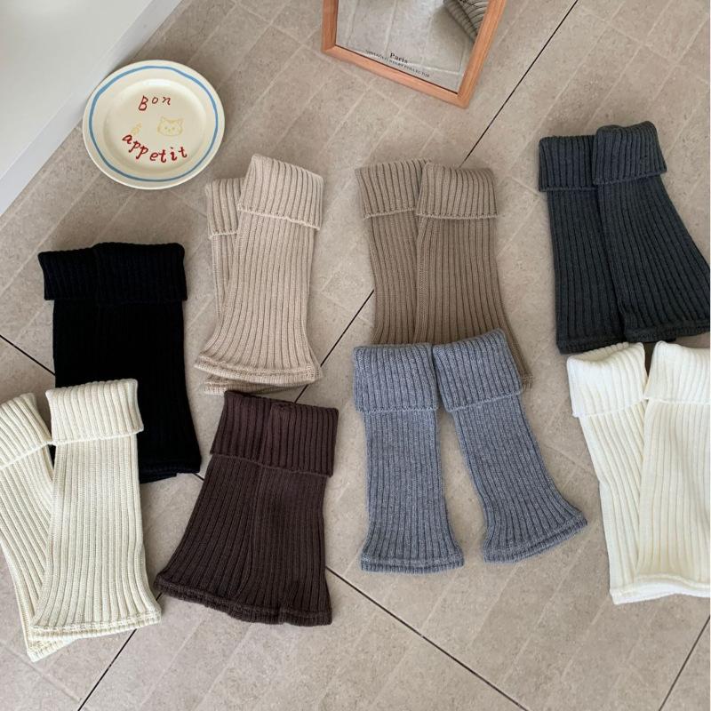 Autumn and Winter Coarse-knit Wool Sock, Solid Color, Versatile, Sweet and Girlish Socks, Pure Cotton School Style, Individual and Trendy Pile Socks