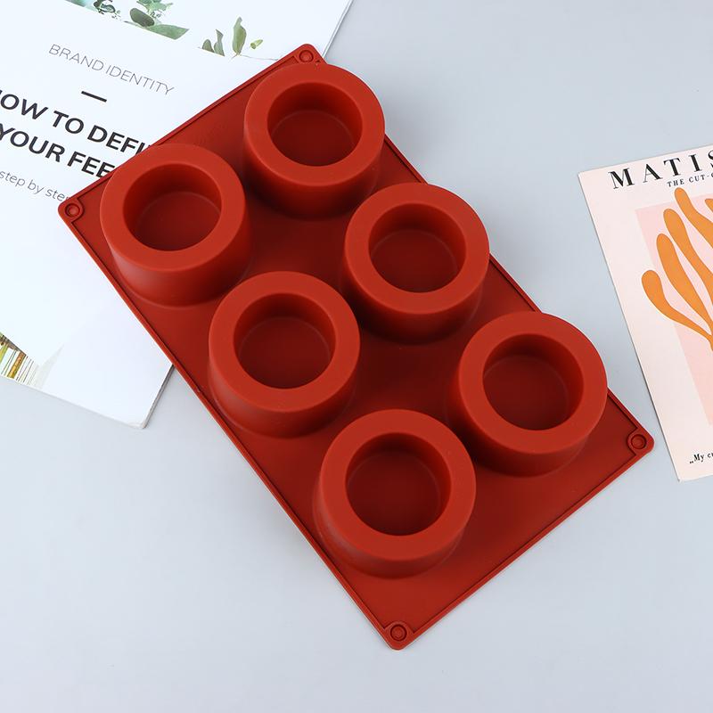 1Pc 6 Hole Round Cake Mold Cake Decorating Silicone Mold Diy Cakes Baking Tool