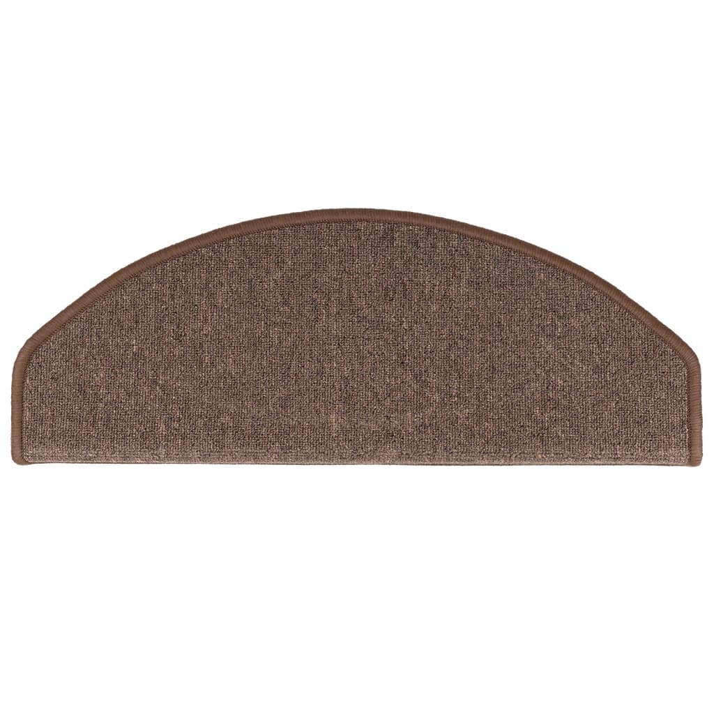 Stair Treads 15 Pcs. 65x24x4 cm Coffee Brown Semi Circular Large