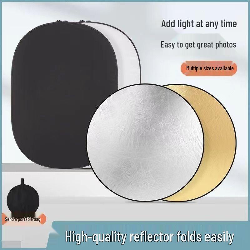 Large Foldable Reflector for Streaming, Photography, Travel & Camping