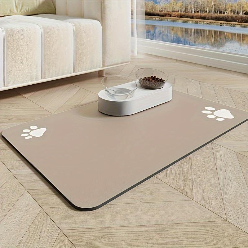 VIKAMA Dywanik dla zwierząt domowych w jednolitym kolorze z ziemi okrzemkowej, łożysko zwierzęce, antypoślizgowy, chłonny wodę, miękki i wygodny, dekoracja domu