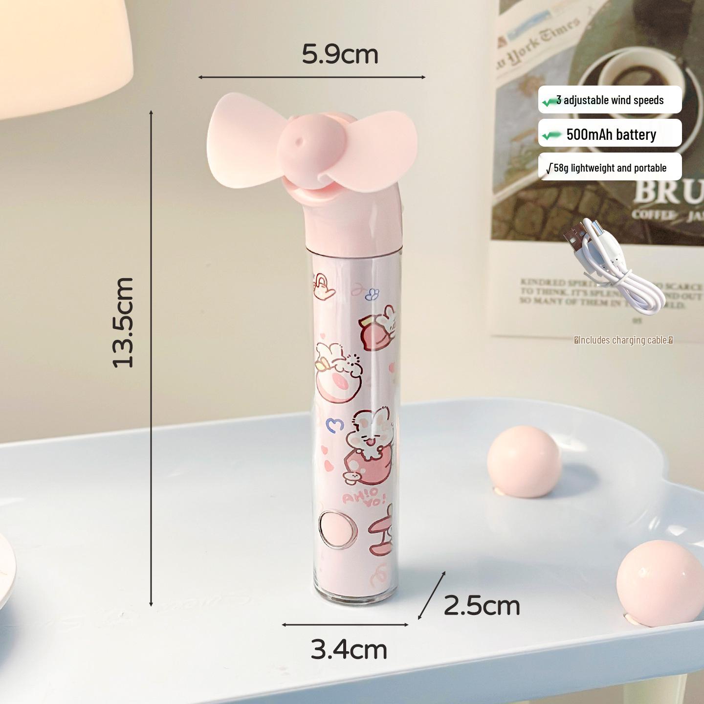 

Crayon Shin-chan Portable Rechargeable Mini Fan for Kids - Creative Summer Gift Refer to Image