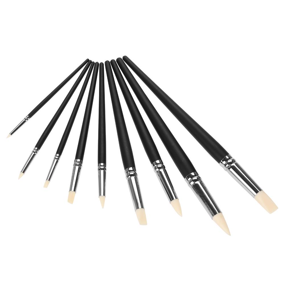 9pcs Clay Sculpting Tool Set Rubber Head Sculpture Tools Shapers Accessory