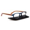 Wood Grain Mirror Legs Reading Glasses Spring Hinge Men Women Hd Reader Diopter +1.0+2.0+3.0+5.0+6.0