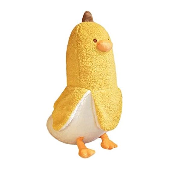 Homehalo Plush Toy, Large Banana Body Pillow, Extra Large, Cute, Hug Pillow, Animal, Banana Duck, Duck Stuffed Toy, Fluffy, Sleeping Pillow, Funny,