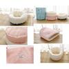 Plush Cat Winter Sleep Sack Soft Insulated Cat Nest for Cold Weather Comfortable Pet Warm Lounger Bed Rest Cushion