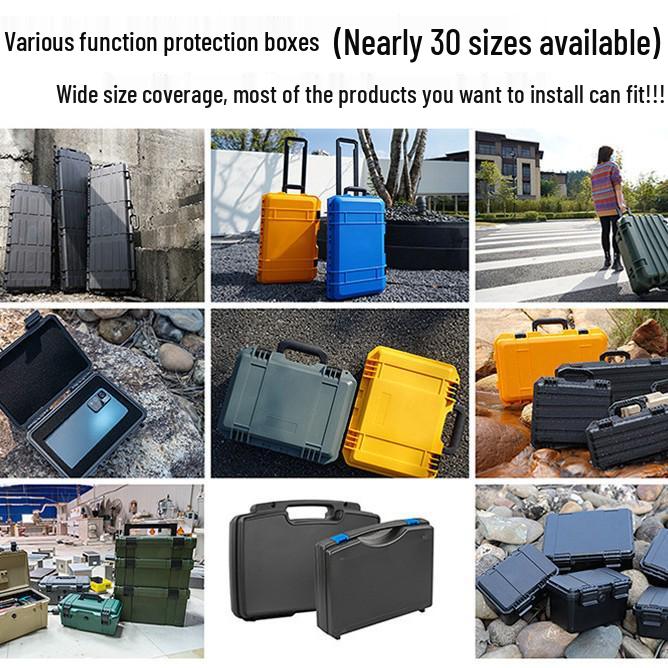PP Plastic Waterproof Drop-resistant Tool Box for Electrician Equipment - Customizable and Multi-specification Storage Case