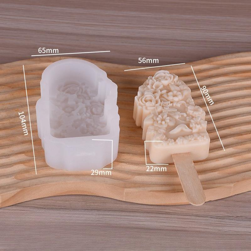 

Creative Ice Cream Making Mold Food Grade Silicone Mold and Manual DIY Minimalism Style Convenient and Practical Easy To Clean