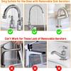 7pcs Metal Faucet Adapter Kit with Gaskets, Kitchen/Male Tap Connector Set for Garden Sprayers/Filters, Hose Diverter Accessories for Sink Water