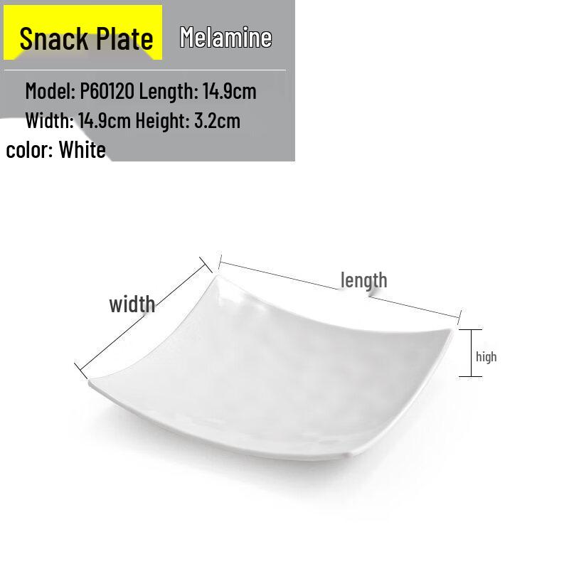 Japanese Style Melamine Double Divided Snack Plates