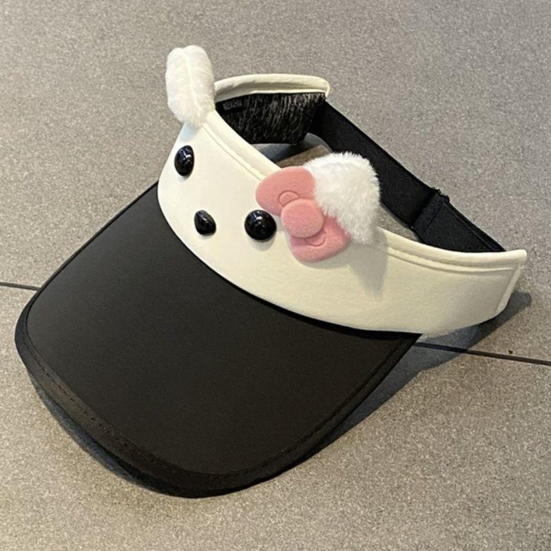 Dog Cartoon Sun Hat For Women With Uv Protection And Wide Brim Summer Sunshade