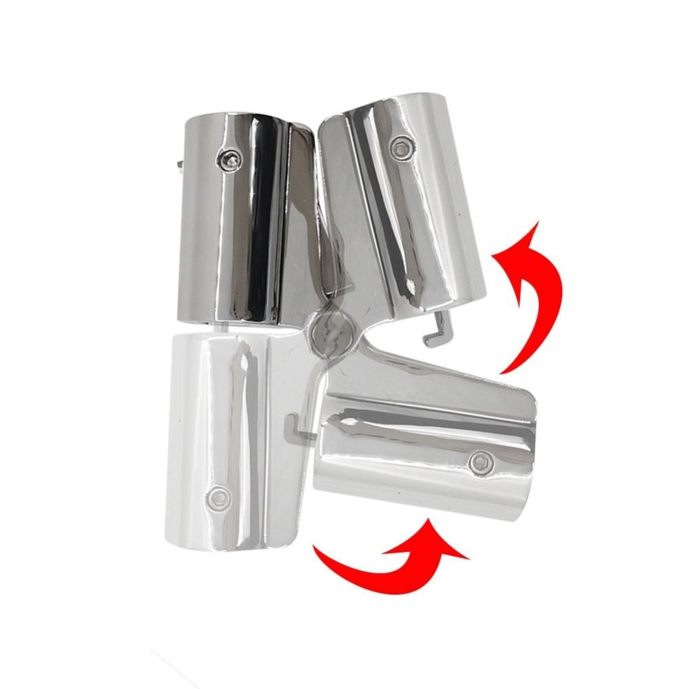 Clip-On Swivel Pipe Fitting 360-Degree Rotation Folding Tube Hinge Bimini Top Hinge Yacht Boat
