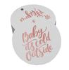 Inkdotpot Real Gold Foil Baby It's Cold Outside Baby Shower Tags Favor Hang Paper Tags 100