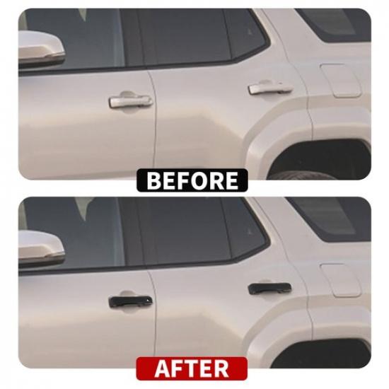 For 4Runner 2025+ 4 Door Lock Door Handle Strips Trim Accessories Carbon fiber