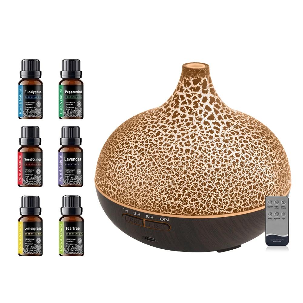 

550ml Aromatherapy Diffuser Crack Design, Auto Shut Off, Ultra Quiet for Home & Sleep 550ml