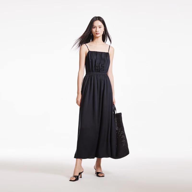 VEROMODA Women's Pleated Camisole Maxi Dress