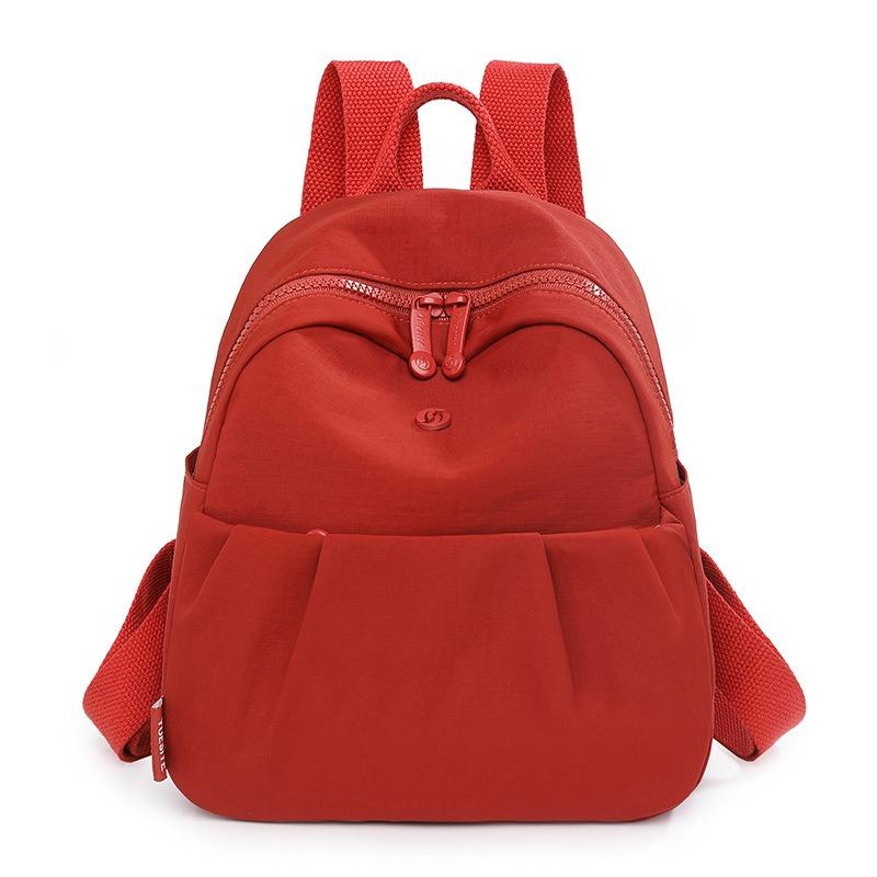 Backpack women's spring and summer new lightweight canvas nylon backpack high value fashion commuter bag