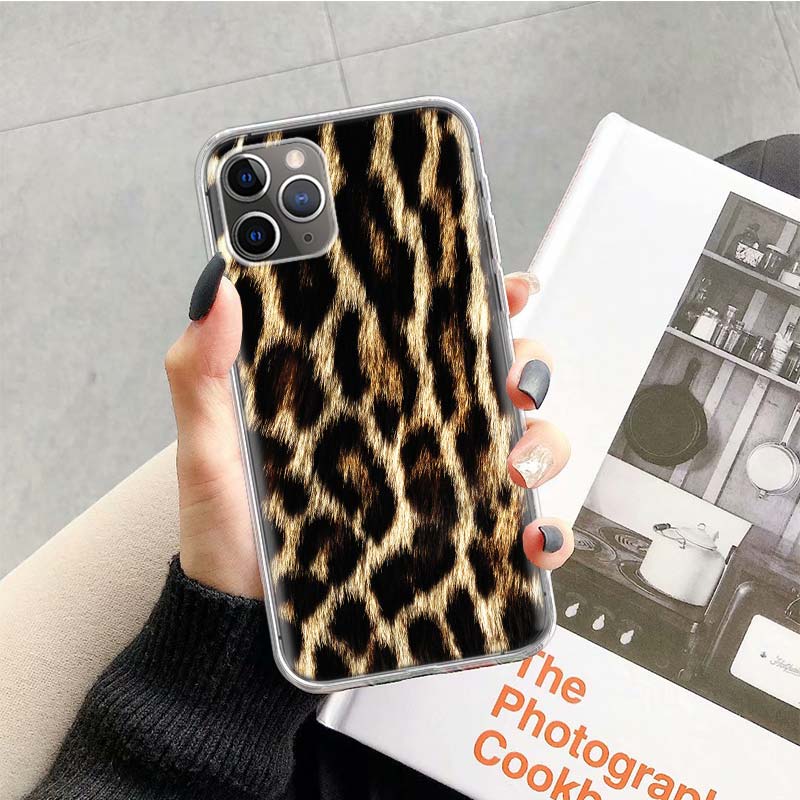 Tiger Leopard Print Panther Phone Case For Apple iPhone 17 Air 16 15 Plus 14 + 13 Mini 12 11 Pro Max 7 8 SE 16Max Soft Shell Cov