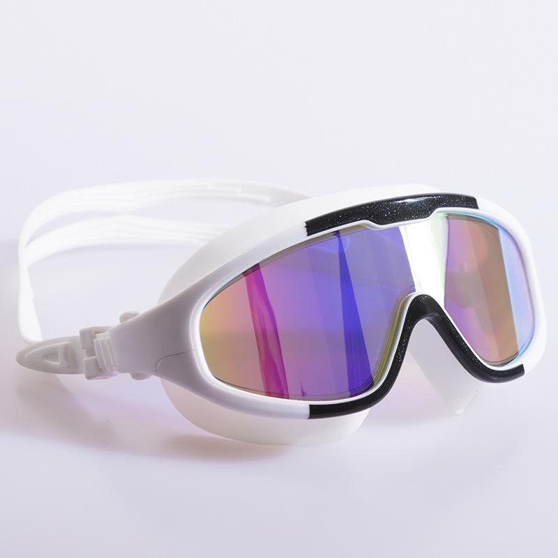 

Большие очки для плавания в коробке, с цветным гальваническим покрытием, высокой четкости