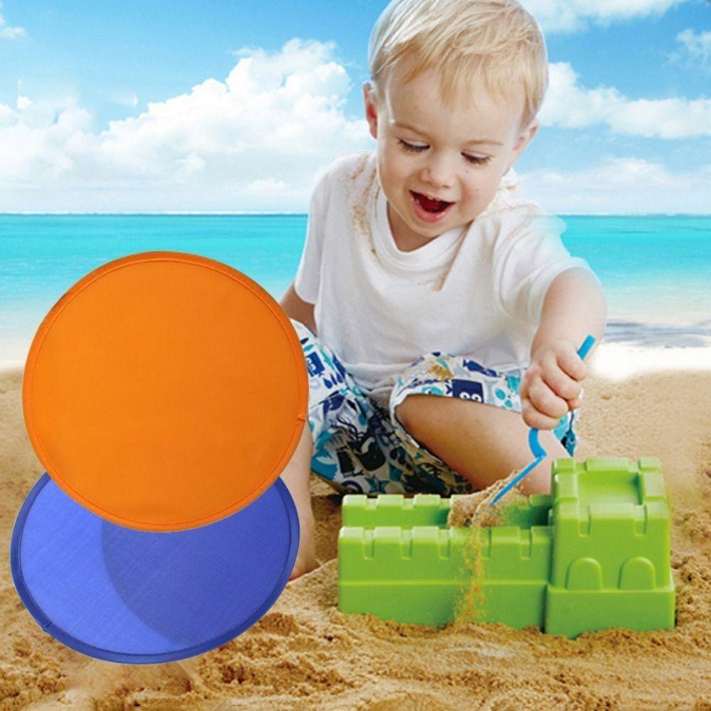 Portable Collapsible Nylon Summer Round for Outdoor Circular Fan Child Toy Folding Fans