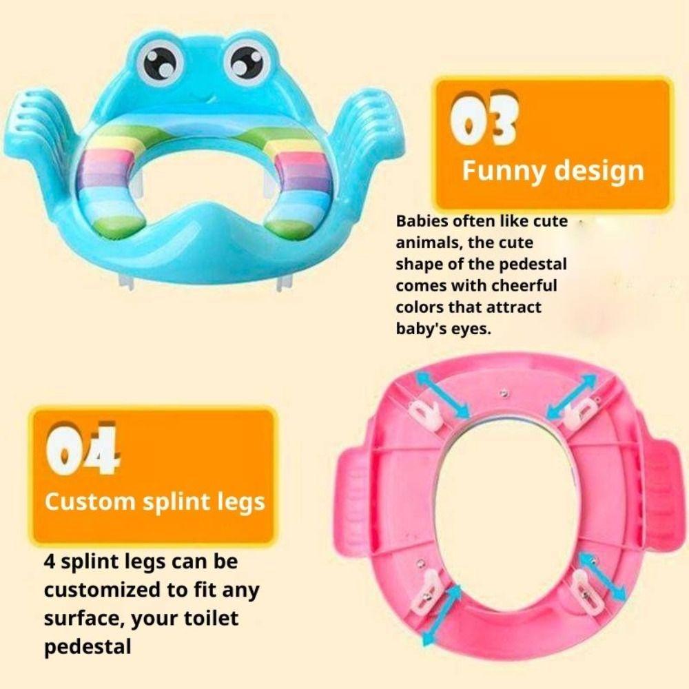 Easy to Clean Toddler Toilet Seat Soft Cushion Children Potty Potty Training Toilet for Infant
