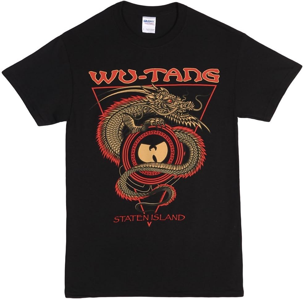 Wu-Tang Clan Staten Island Dragon T-Shirt Black XX-Large) XL