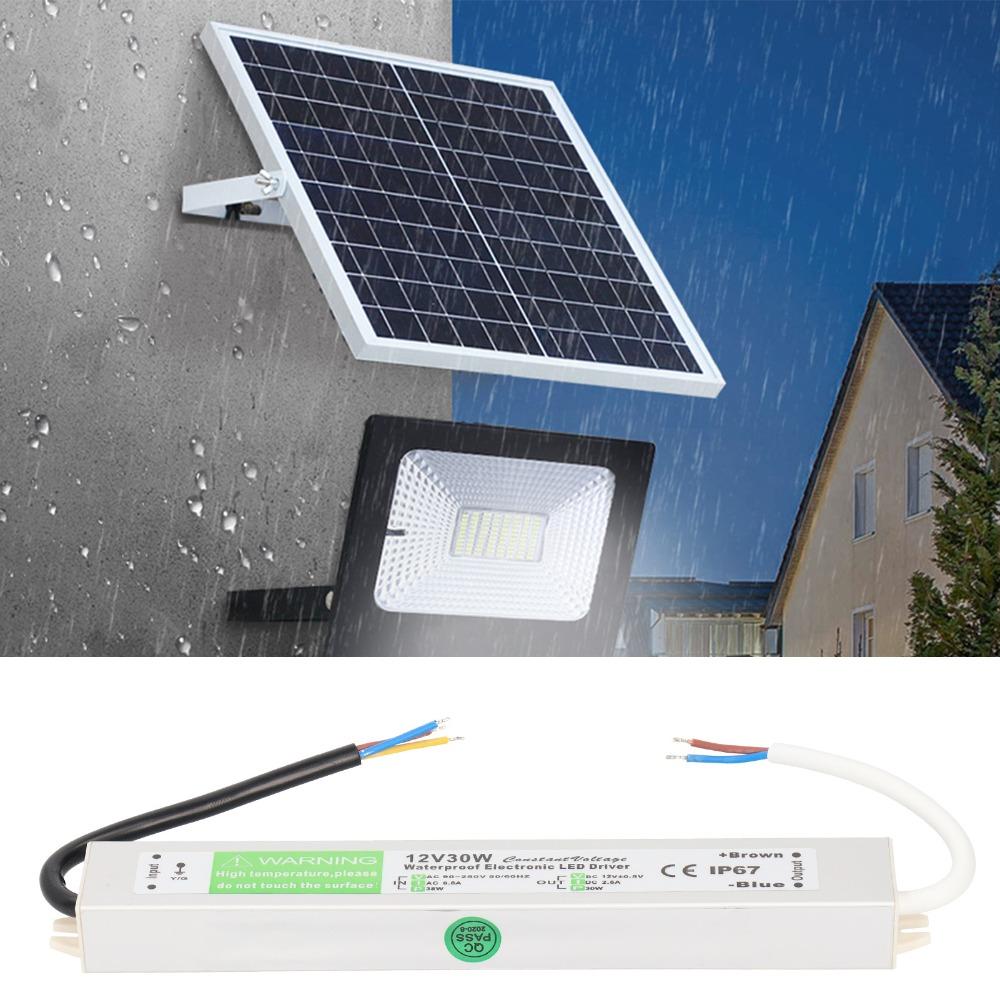 AC90-250V Input Waterproof Power Supply 30W LED Driver Transformer  Low Voltage Applications