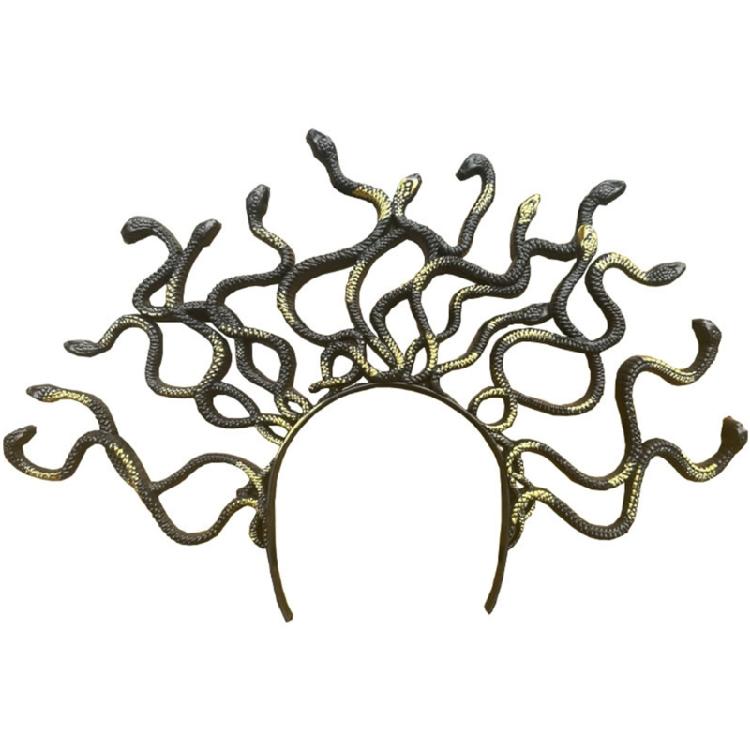 Trendiges Damen-Haarband mit Schlangenmuster – modisches Accessoire für Halloween-Kostüme